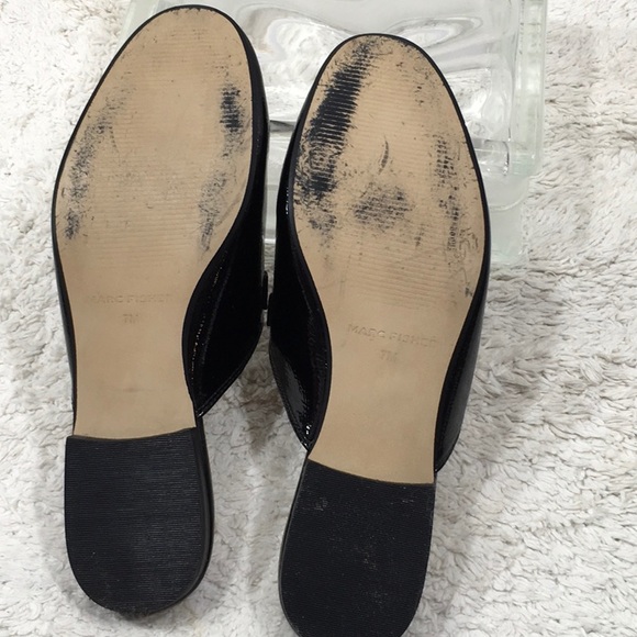 Marc Fisher Whiley black patent mules - Picture 6 of 7